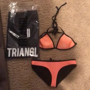triangl swimsuits with bag